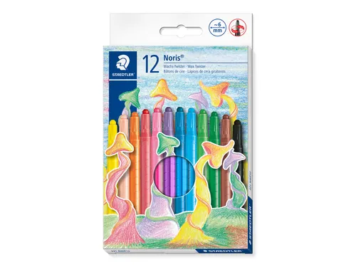 Waxpotlood Staedtler Norix twister set 12 kleuren
