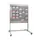 mobiele combiplanner,HxB 1185x1495mm,magnetisch,bord wit,m. raster