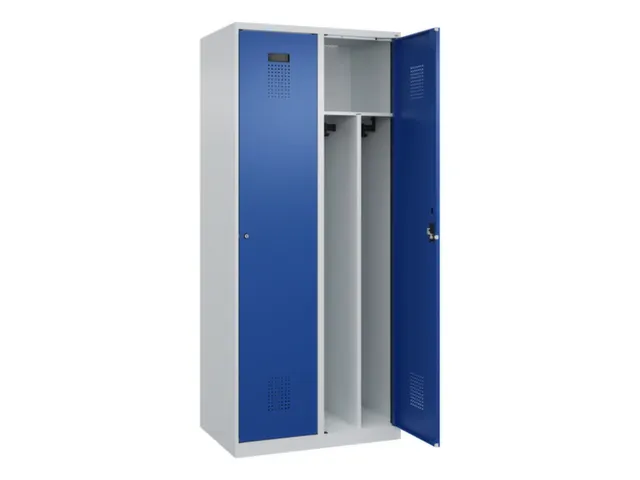 locker voor scheiding van kleding,HxBxD 1850x800x500mm,2vak
