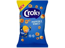 Croky rings paprika chips, zakje van 75 gram