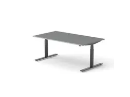 Elektrisch ihv bureau,HxBxD 650-1310x1800x1000mm,blad donkergrijs