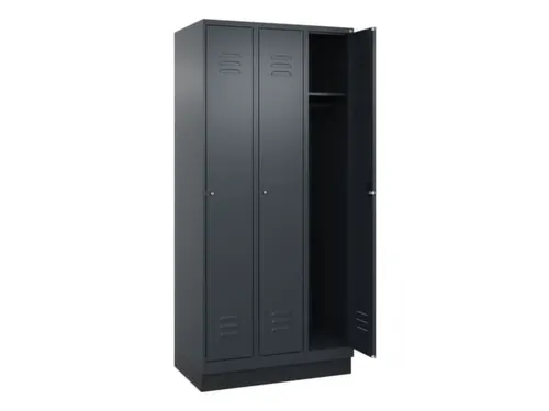 locker,HxBxD 1950x900x500mm,3vak,vak B 300mm,cil.-slot,sokkel