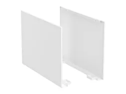 zijpanelenset,v. werktafel,HxBxD 504x62x898mm,staal,lichtgrijs