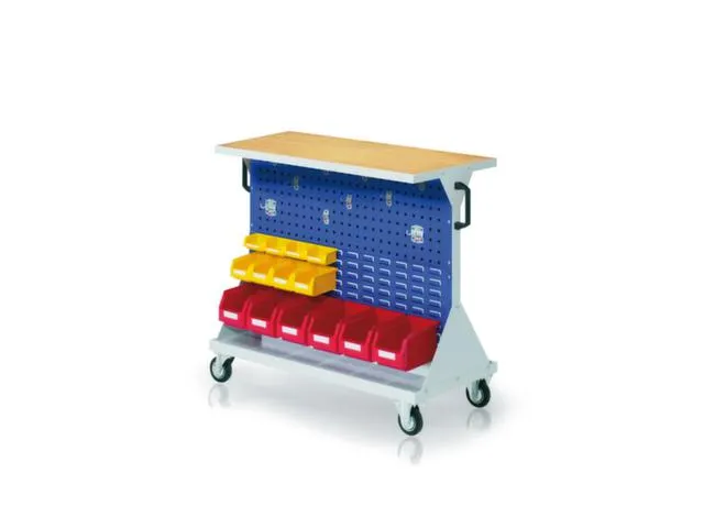 Rastermobil hxbxd 930x1000x500mm 2Geperforeerde Platen/2Sleufplaten