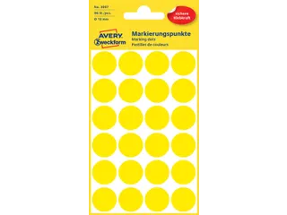 Etiket Avery Zweckform 3007 Rond Ø18mm Geel 96 Stuks - 2