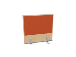 opzetpaneel,v. bureau,aanbouw achter,B 600mm,NE-esdoorn,BN3012-oranje - 1