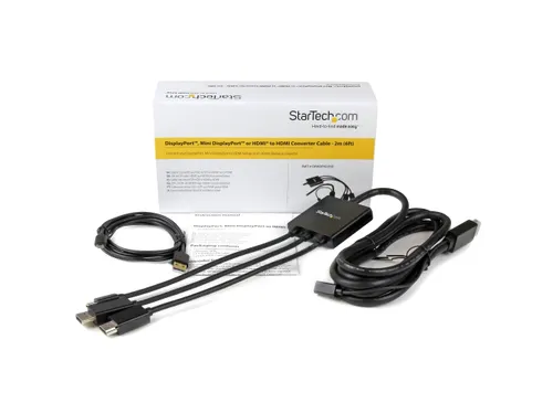 HDMI, DisplayPort of Mini DisplayPort naar HDMI adapter kabel - 2 m