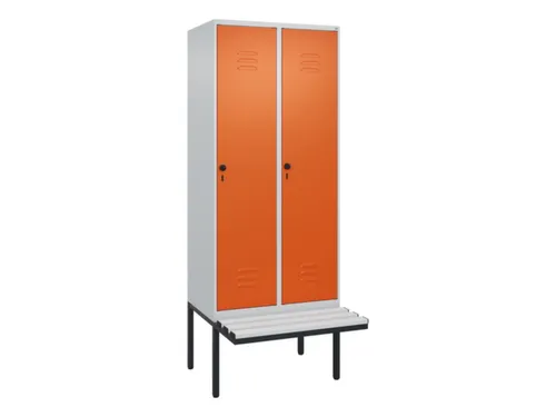 locker voor scheiding van kleding,HxBxD 2120x800x815mm,2vak