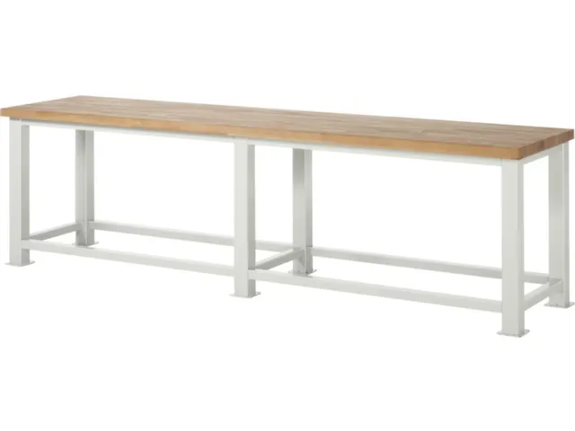 Zwaarlastwerkbank H X B X D 850x 3000x 700mm Beukenhouten Werkblad