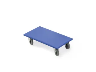 meubelroller,laadvl. LxB 720x480mm,platform gesloten,multiplexplaat - 1