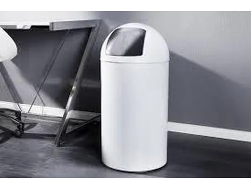 Afvalbak Pushcan 40 Liter Wit