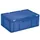 Euronorm Stapelkrat Hxlxb 230X600X400Mm 43L Met Deksel Blauw