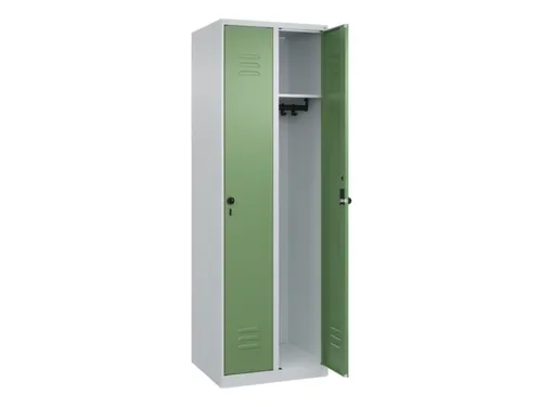 locker,HxBxD 1850x600x500mm,2vak,vak B 300mm,draaigrendel
