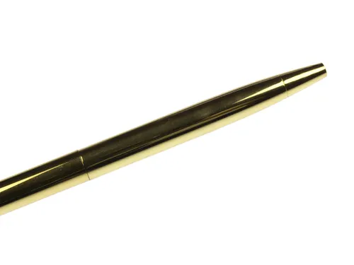 Pen Natural Beauty met blaadje. in transparant doosje