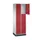 lockerkast,RAL 7035/RAL 3003,HxBxD 1950x620x500mm,2x3vakken,cil.-slot