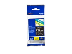 Labeltape Brother P-touch TZe-355 standaard 24mm wit op zwart