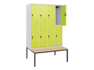 Dubbeldekse dekenkist,HxBxD 1950x1200x815mm,4x2vak.,vak B 300mm - 2