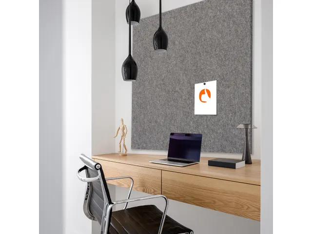 Akoestisch wandpaneel vierkant 100x100cm PET-vilt Zand