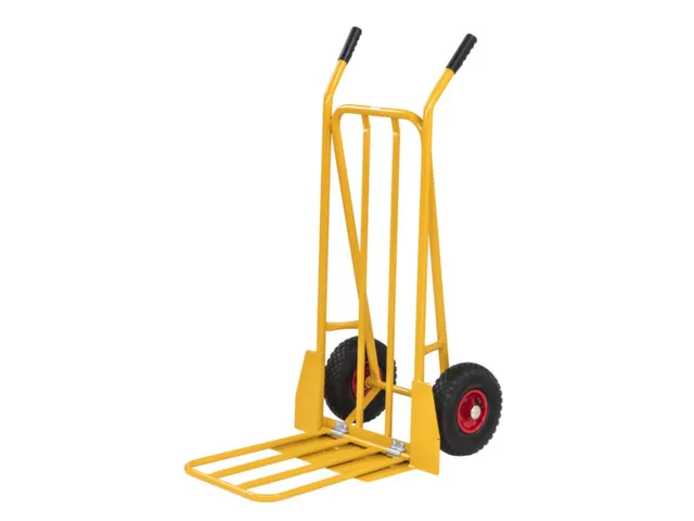 steekwagen,draagverm. 250kg,lucht-banden,steekplaat BxD 360x480mm