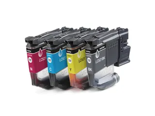 Brother LC-521 Inktcartridges Zwart + 3 Kleuren - 3