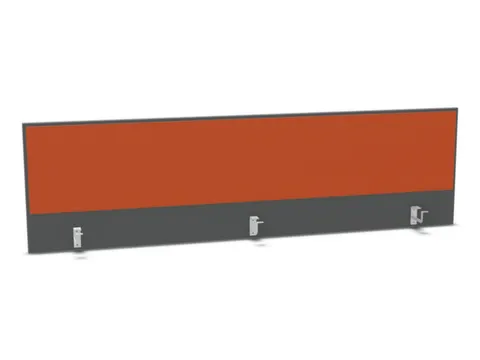 opzetpaneel bureau aanbouw achter MS-donkergrijs BN3012-oranje 2000mm