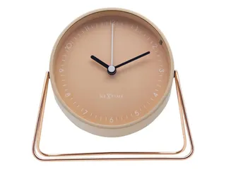 Wekker Nextime Berlin Table 14x13 cm roze metaal - 1