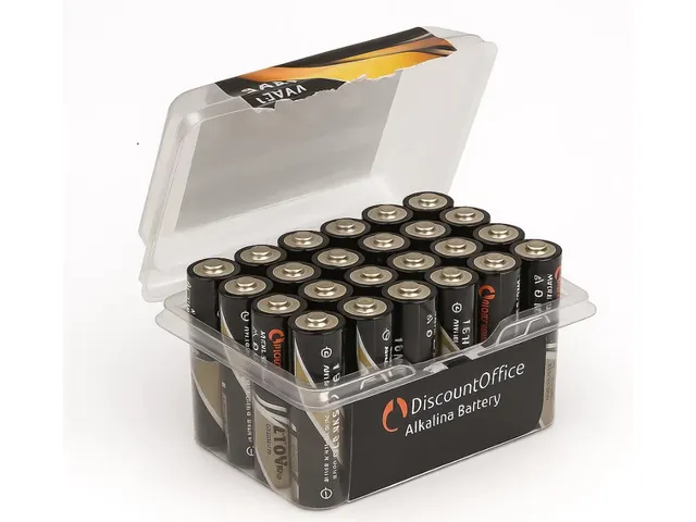 DiscountOffice Batterij AA Pak van 24 stuks