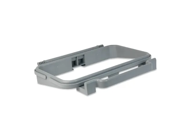 Afvalzakhouder met clips grijs 120 liter