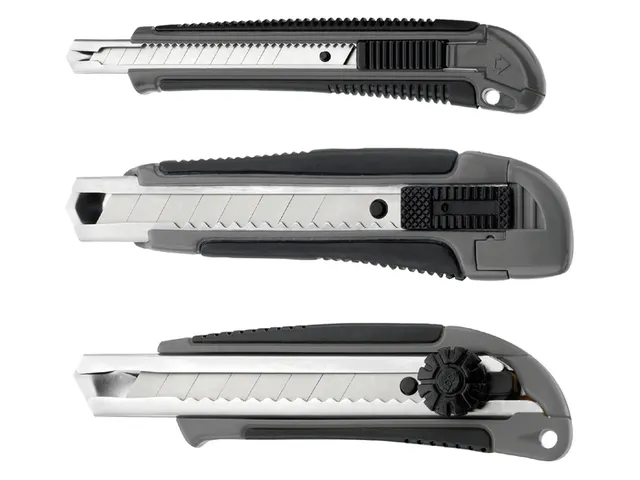 Snijmes Westcott professional 18mm met schuifsluiting grijs/zwart