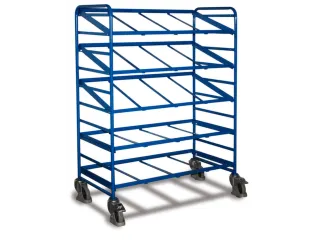 Etagewagen 250kg Euronormbakken 1695x1350x665mm 5 Etages Open Frame - 1