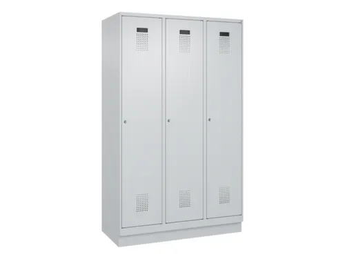 locker,HxBxD 1950x1200x500mm,3vak,vak B 400mm,cil.-slot,sokkel