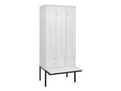 Z-garderobekast,HxBxD 2120x900x815mm,6vak,vak B 300mm,cil.-slot