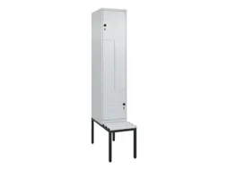 Z-garderobekast,HxBxD 2120x400x815mm,2vak,vak B 400mm,draaigrendel