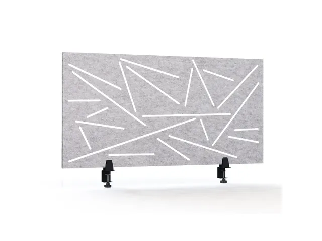Ecran de séparation acoustique motif découpé 60x120cm Gris clair