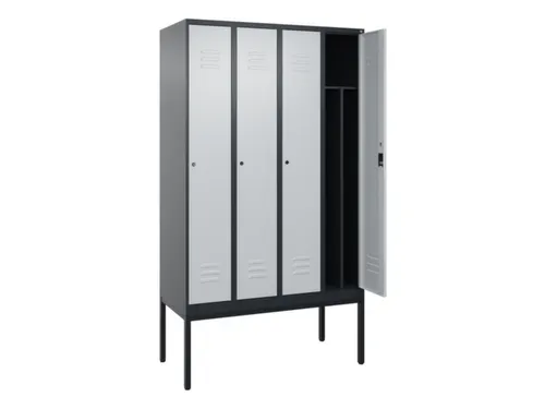 locker voor scheiding van kleding,HxBxD 2120x1200x500mm,4vak