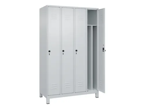 locker voor scheiding van kleding,HxBxD 1950x1200x500mm,4vak