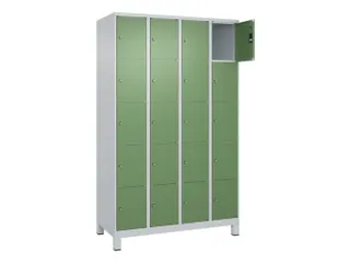 lockerkast,HxBxD 1950x1200x500mm,4x5vakken,vak B 300mm,cil.-slot - 1