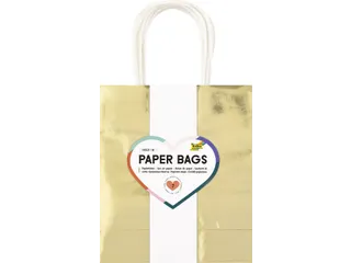 Cadeautas Folia goud kraft 18x21x8cm 7 stuks - 2