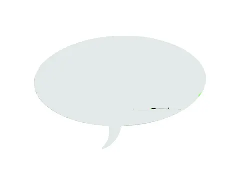 Whiteboard Rocada Skinshape Talk 100x150cm wit gelakt