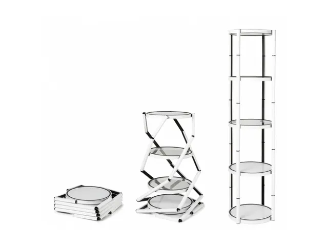 Flex Tower Inklapbare presentatievitrine met Led Spot 206x57cm