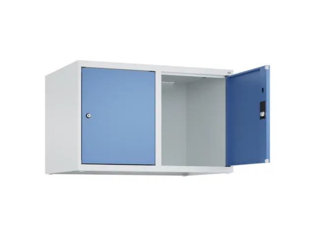 opzetkast,v. locker,2vak.,vak B 400mm,HxBxD 500x800x500mm,vleugeldeur