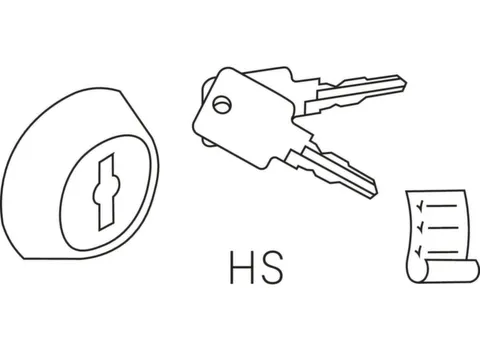 Cilinderslot,V. Garderobekast/Lockersysteem