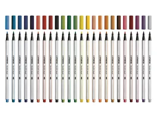 Brushstift STABILO Pen 568/50 donkerrood - 4