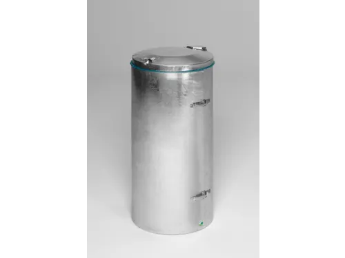Afvalverzamelaar 120 liter HxØ 980x500mm Met Deur Staal Verzinkt
