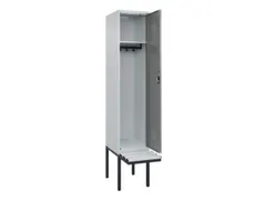 locker met bank,HxBxD 2120x400x815mm,1vak,vak B 400mm,cilinderslot