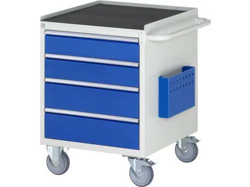 gereedschapswagen 795x580x650mm metaalblad 450kg 4 laden RAL5010