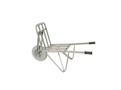 steen-/tegelkruiwagen,HxBxD 940x600x1440mm,staal,grijs,PU-banden