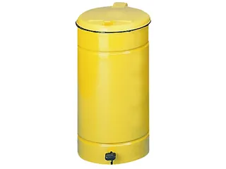 afvalverzamelaar,1x70l,HxØ 700x450mm,klemring,romp staal RAL1023 - 1