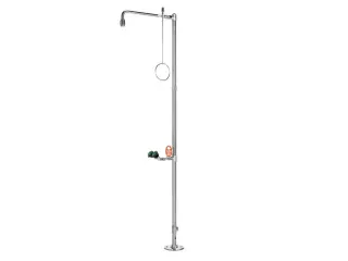 Plens-/Oogdouche,2Sproeikoppen Vast,75L/Min,Aansluiting 1 1/4 Inch Bin - 1