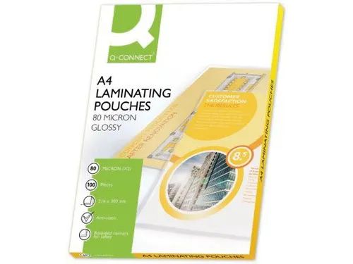 Lamineerhoes A4 Glanzend 216x303mm 2x80 Micron Doos 100 stuks
